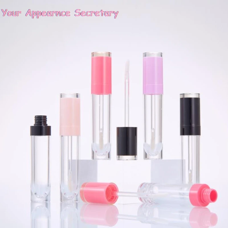 

1pcs 8ml Empty Lip Gloss Tubes Circular Container Clear Balm Lip Glaze Bottle