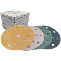 25 pcs japan kovax 6 inch 15 hole sandpaper round dry grinding and polishing car abrasive 3000 for use with cushion pad