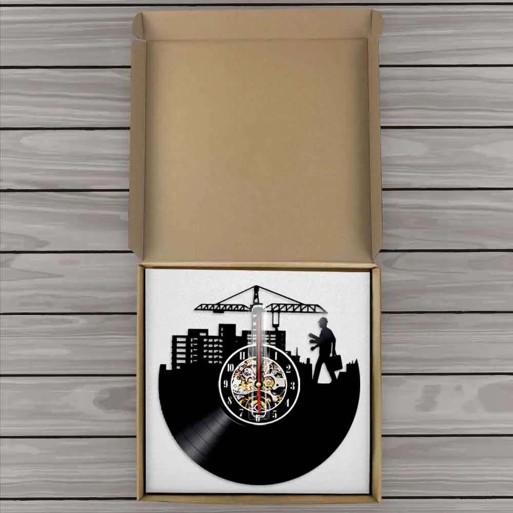 Настенные часы инженера Srchitecture с силуэтами настенные архитектурные винтажные