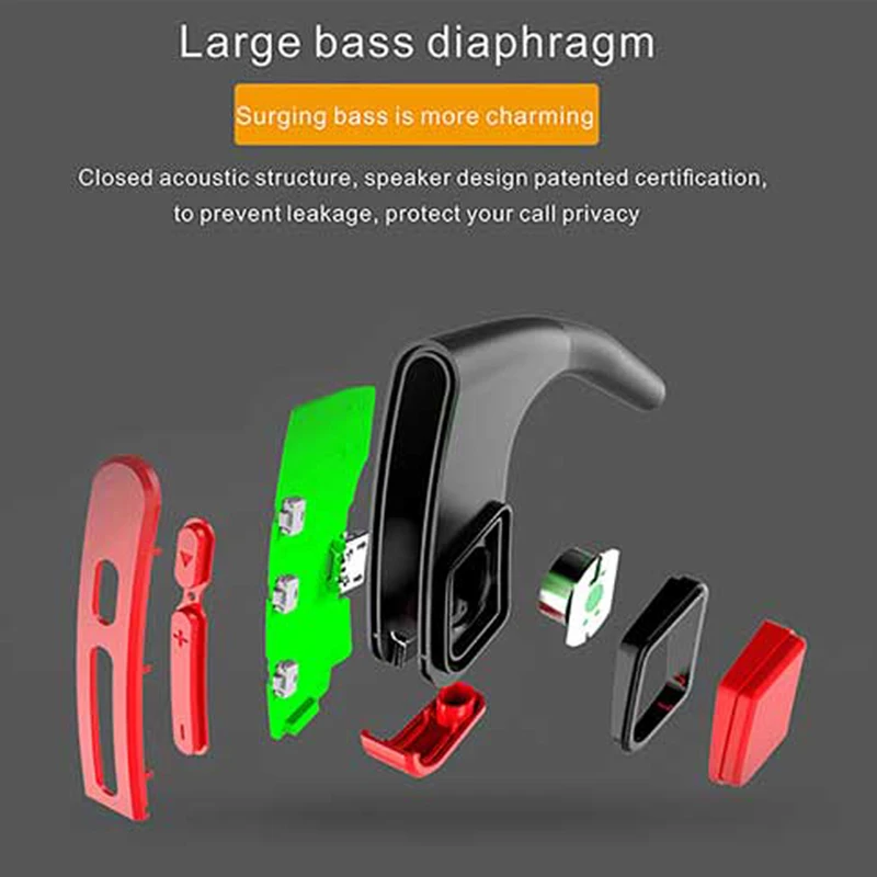 E1 модные наушники с защитой от пота спортивные костной проводимостью HD стерео