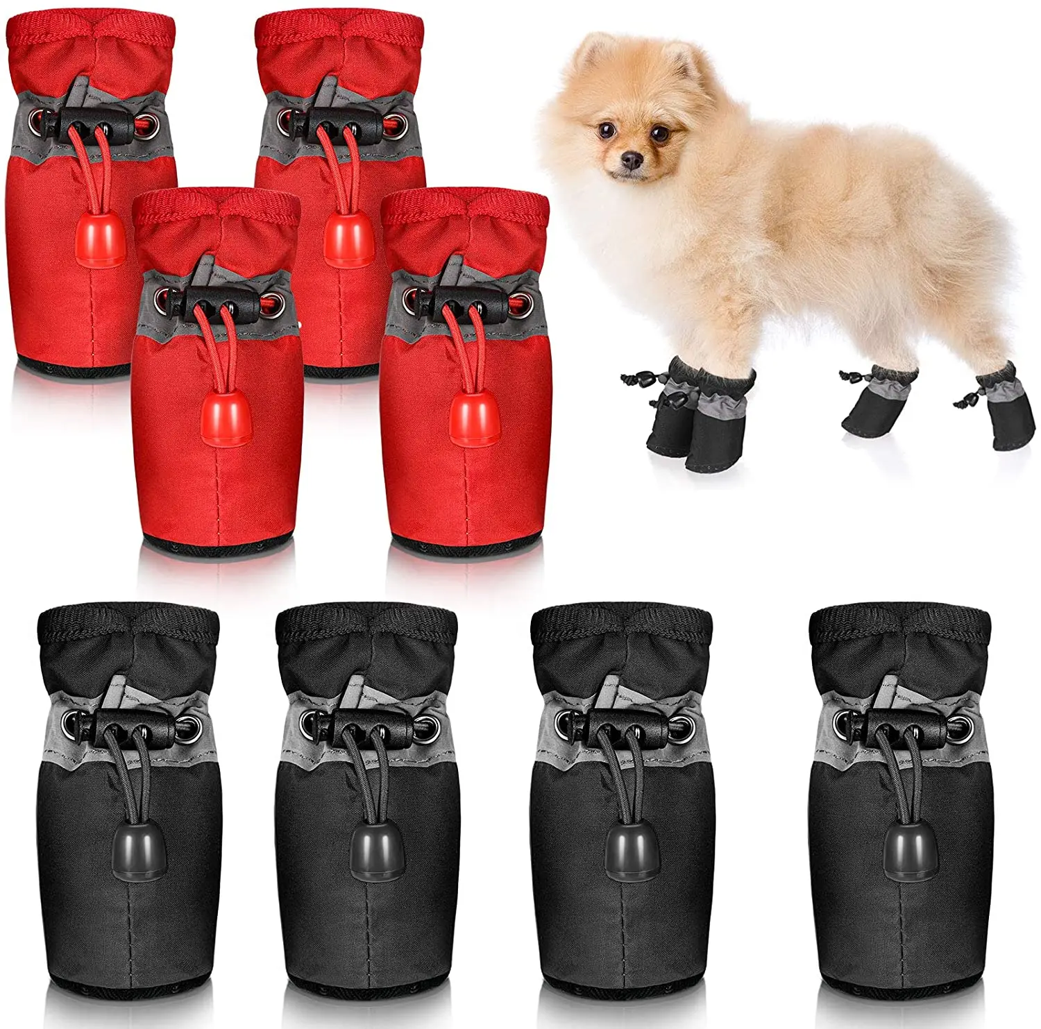 Водонепроницаемая Обувь для собак и кошек зимние теплые носки щенков