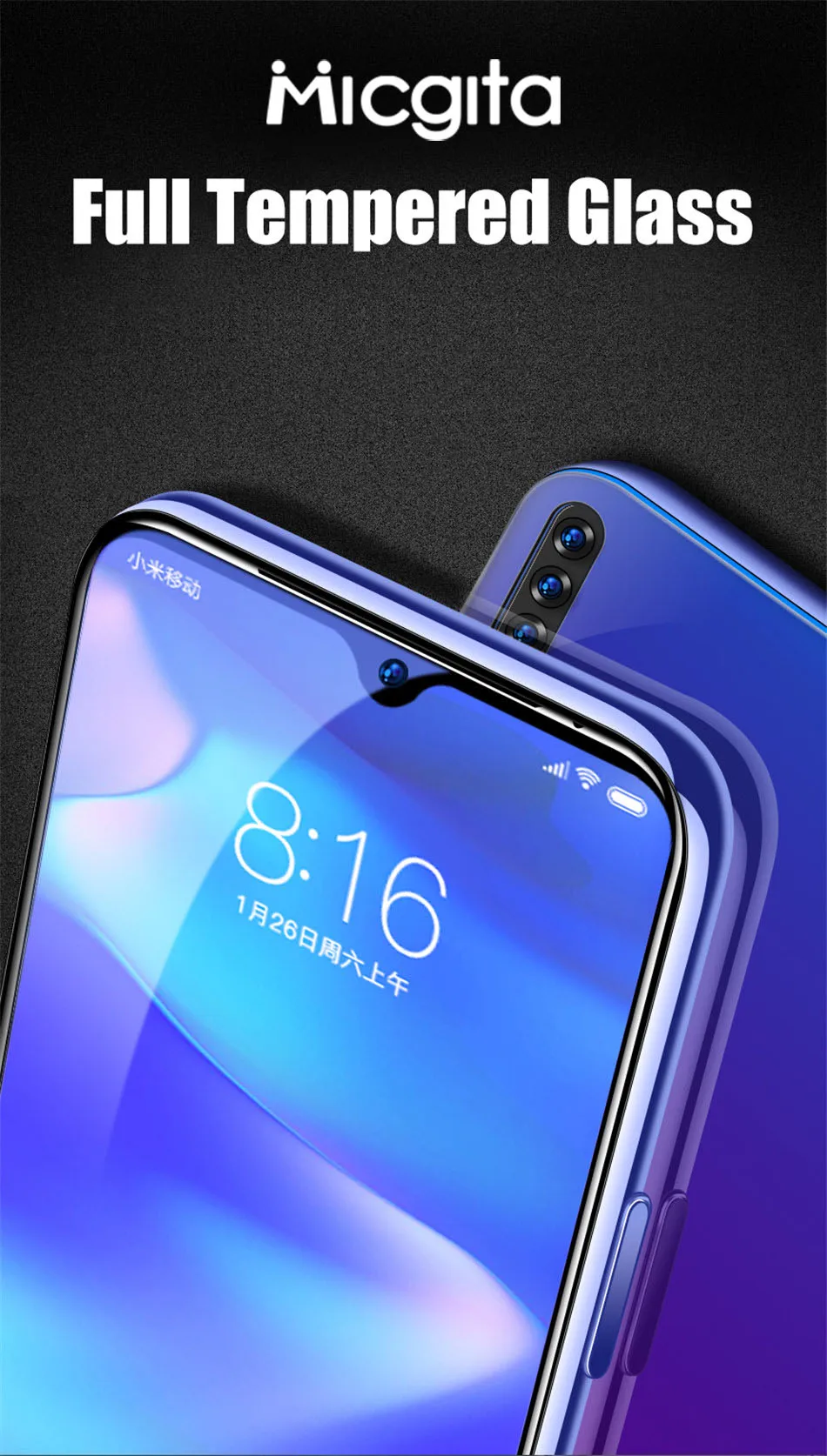 2 шт закаленное стекло для Xiaomi mi A3 A2 Lite A1 mi 6X 5X Защитная пленка для экрана для Xiao mi Pocophone F1 mi Play