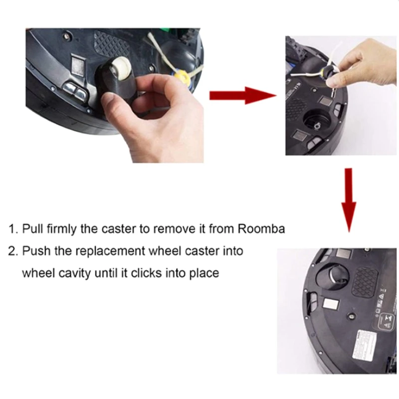 

Replacement Caster Assembly,for IRobot Roomba I7 I7+ Plus E5 E6 E7 500 600 700 800 900 Series Roomba Vacuum Parts(2 PCS)