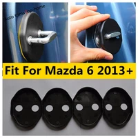 yimaautotrims accessories kit fit for mazda 6 2013 2021 plastic car door lock protection cover 4 pcs set