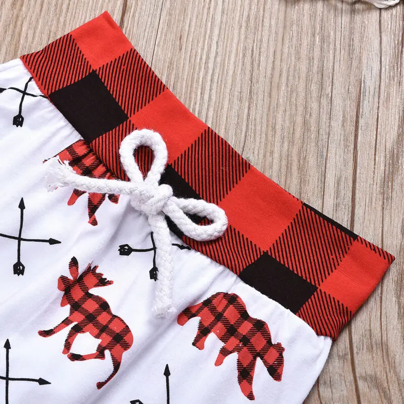 

Xmas Newborn Baby Boys Girl Christmas Clothes Romper Bodysuit Hat Outfit Costume Baby Clothing 2PCS/set