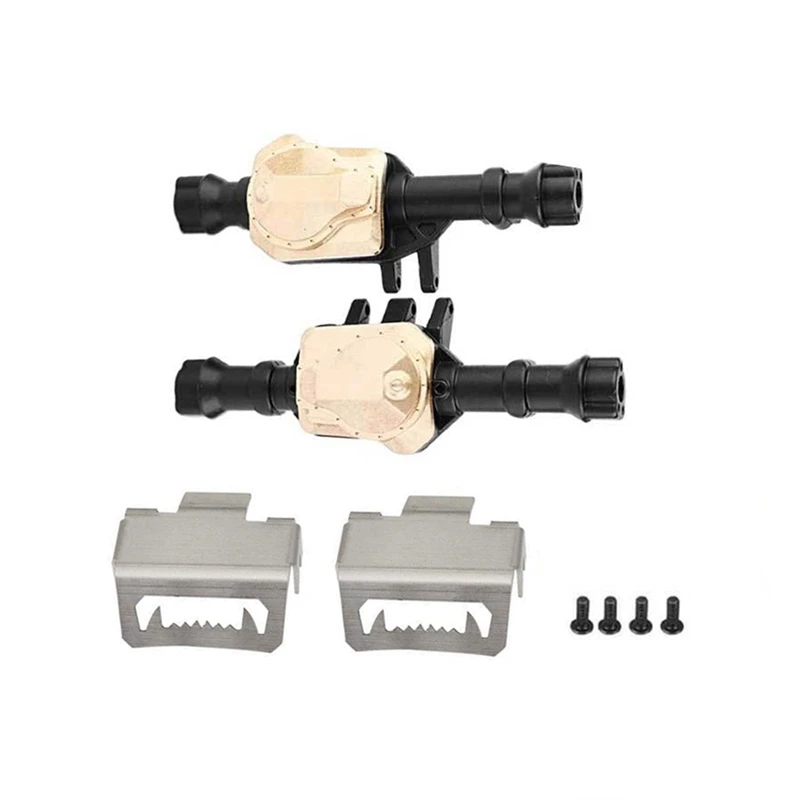 

Front & Rear Brass Axle Shell Axle Housing with Armor Protector for 1/10 RC Crawler Traxxas TRX-4 & TRX4 Upgrade Parts
