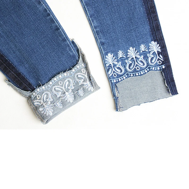 Европейские осенние зимние новые женские джинсы с завышенной талией Стрейчевые