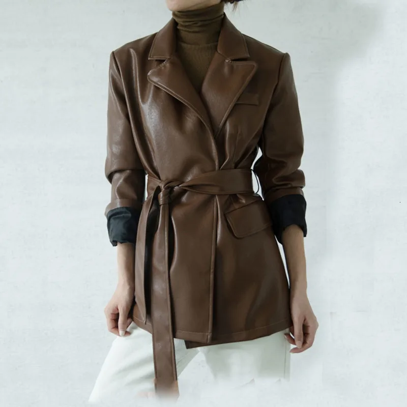 [LANMREM] 2020 Весенние новые продукты модные однотонные темно синие воротник ретро