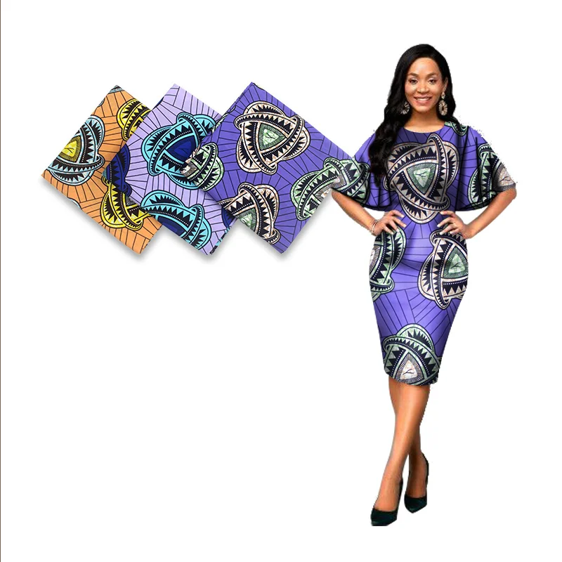 

Nigerian Prints Batik Patchwork Tissu soft Cotton High Quality Wax Fabric Sewing Dress Clothes H201120s