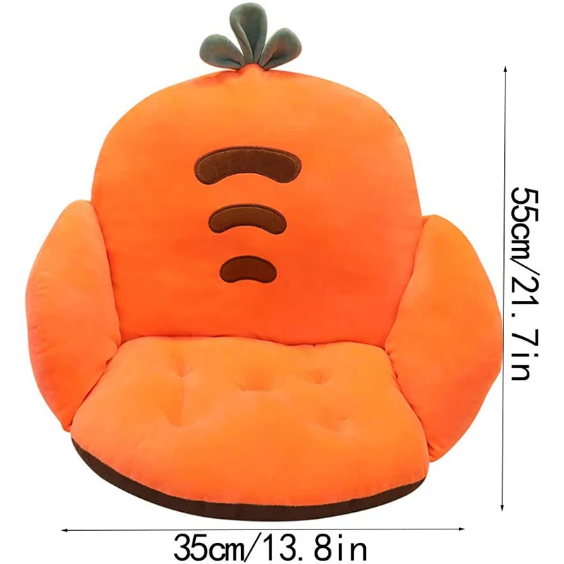 

Soft Seat Back Cushion Plush Chair One-Piece Cushion Office Sedentary Butt Mat Waist Support Chair Backrest Cushions Home Decor