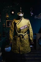 World War II Military Coat 2oz Heavy High-Density Oil Wax Canvas British Cavalry Windbreaker Coat