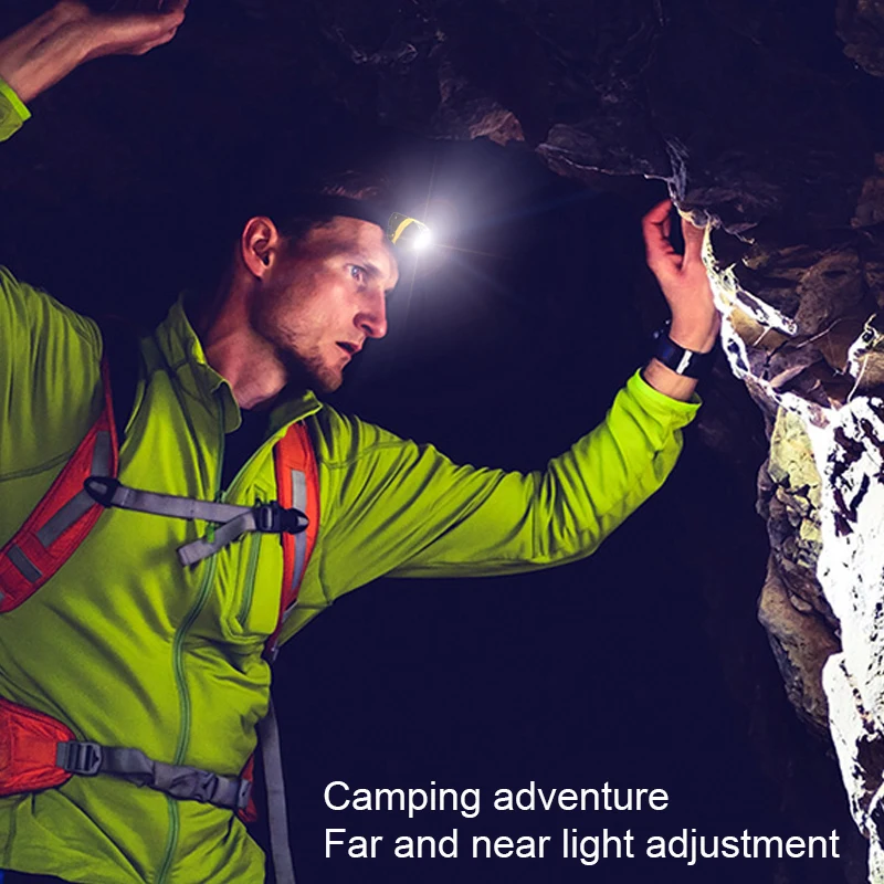

LED Headlamp Rechargeable USB Flashlights Outdoor Night Running Bicycle Lamp Hunting Head Torch Dual Light Source Searchlight