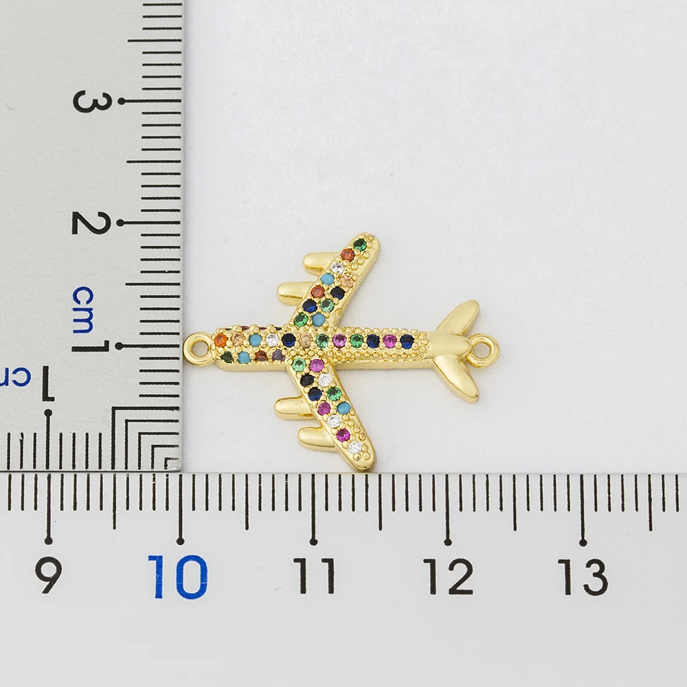 Новое поступление Медь CZ самолета браслет-цепочка для женщин Регулируемый Шарм