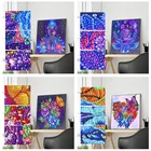 Набор для алмазной вышивки сделай сам, мозаика из страз особой формы 5D с цветами, украшение для дома, подарочное искусство, подвесная живопись