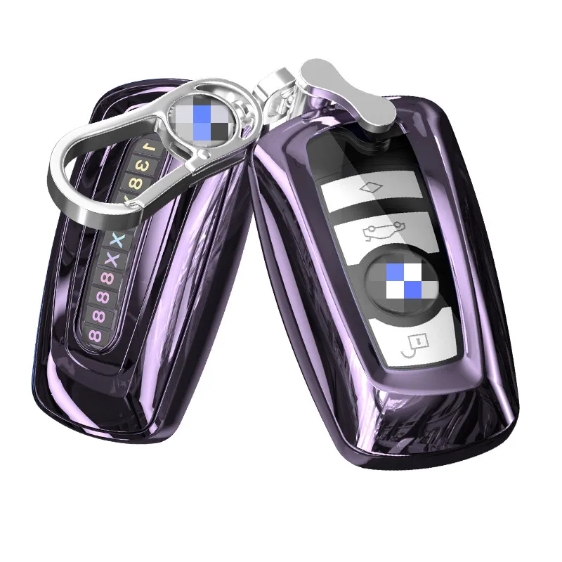 Чехол из цинкового сплава для автомобильного ключа-брелка ТПУ BMW 1 2 3 4 5 6 7 серии X3 X4