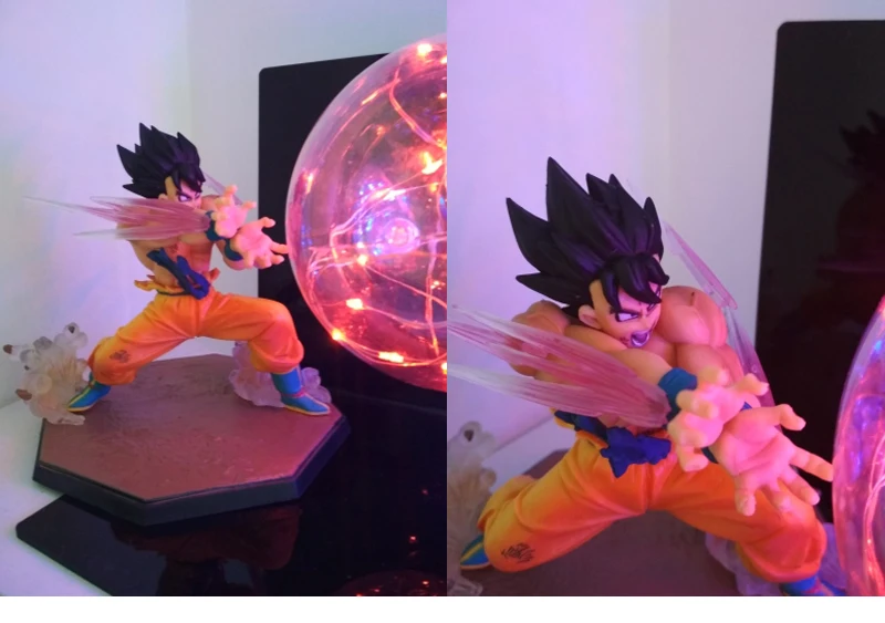 Двойной Dragon Ball Вегета Goku kamehameha лампы светодиодные Dragon Ball Z Led Электрический Ночной светильник Настольная лампа для Спальня Xmas игрушка в подарок