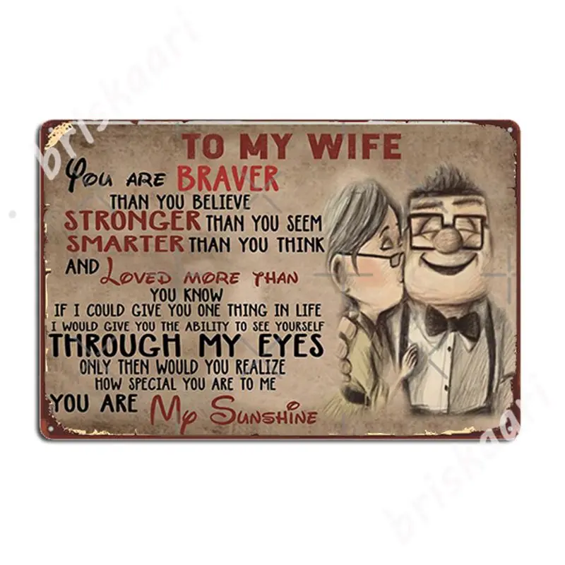 

Up To My Wife Metal Signs Club Customize Wall Decor Living Room Tin sign Posters