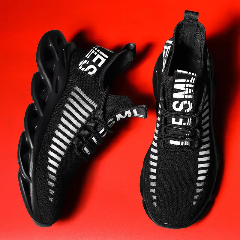

Platform Sneakers Men Shoes Summer 2021 Plus Size 46 Breathable Comfortable Men Casual Shoes Light Soft Black Basket Sneakers