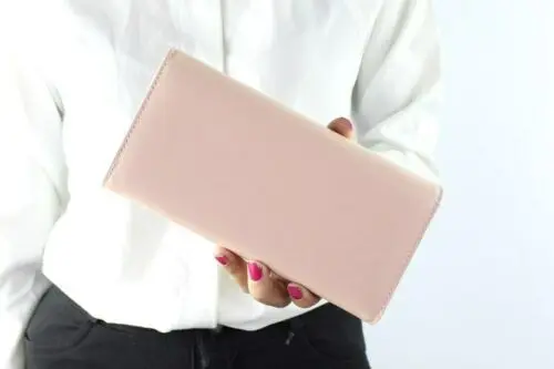 Женский кошелек из искусственной кожи Длинный одноцветные сумочки клатч сумки с