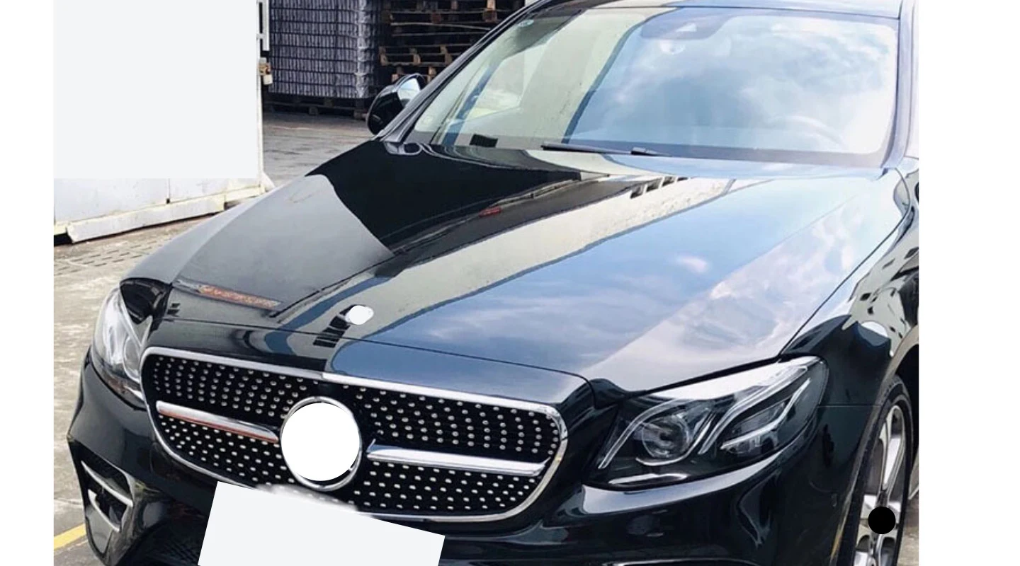 Алмазная решетка переднего бампера для mercedes W213- E Class E200 E300 E320 E350 sport передний гриль