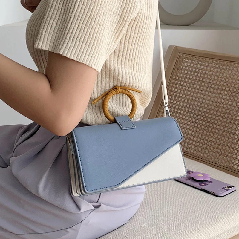 

HOT SALE! Hit Color Women Messenger Bags Fashion Ring Clutch High Quality Designer Crossbody Bags For Women Bolsas Feminina