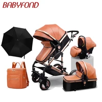 golden baby brand high landscape stroller seated folding 0 3 years old portable newborn bb cart 3 in 1 baby stroller