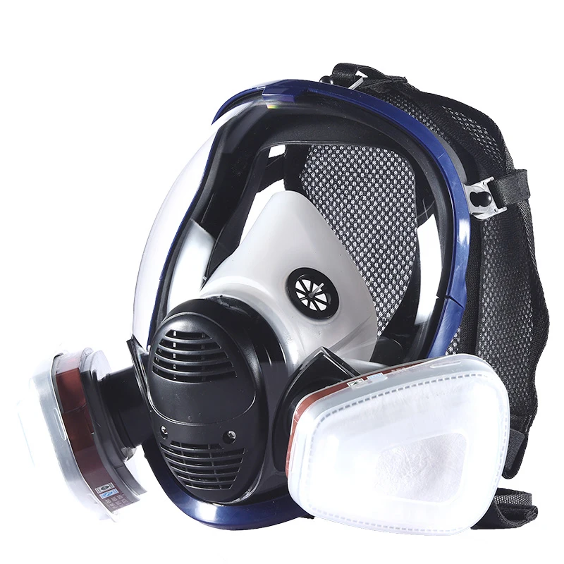 

Full Face Paint Gas Mask 6800 Respirator Chemical Mask with Carbon Filter Cartridge Full Protective Spray Welding Industry
