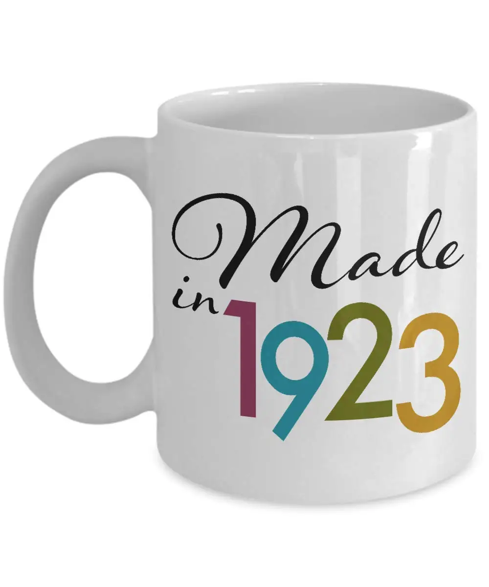 Сделано в 1923 году забавная черная печать на день рождения год веселая белая