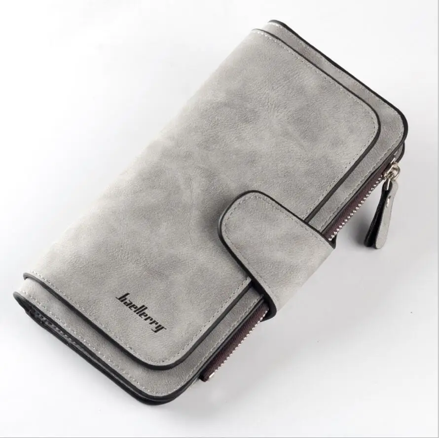 

Wallet Women Leather Luxury Card Holder Clutch Casual Women Wallets Zipper Pocket Hasp Ladies Wallet Female Purse