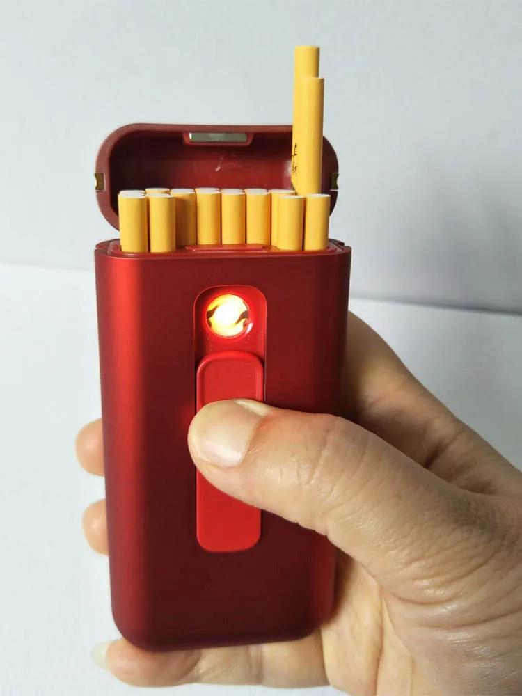 Usb-зажигалка, чехол для 20 сигарет, упаковка для сигарет диаметром 100 мм, диаметр 5 мм