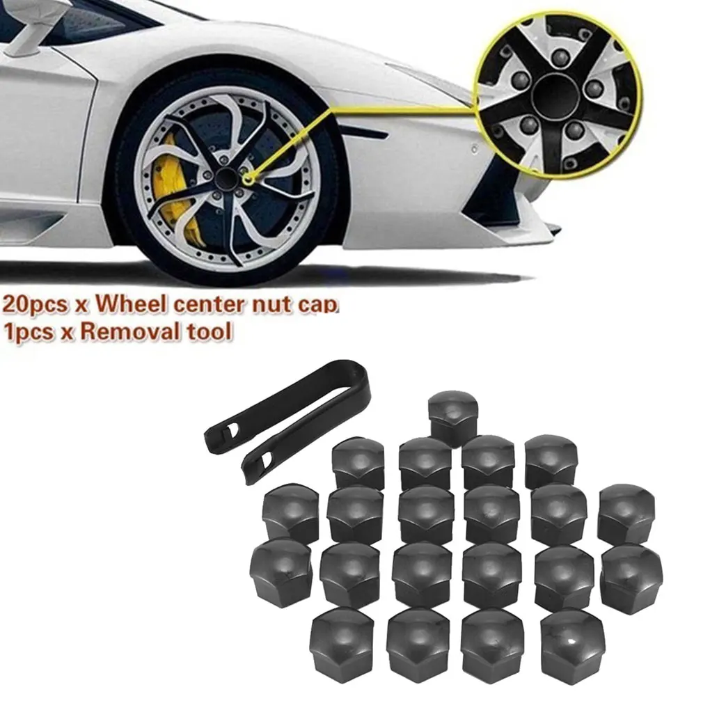 21 шт./компл. гайки колеса автомобиля пыли Кепки автомобильный шинный наконечник