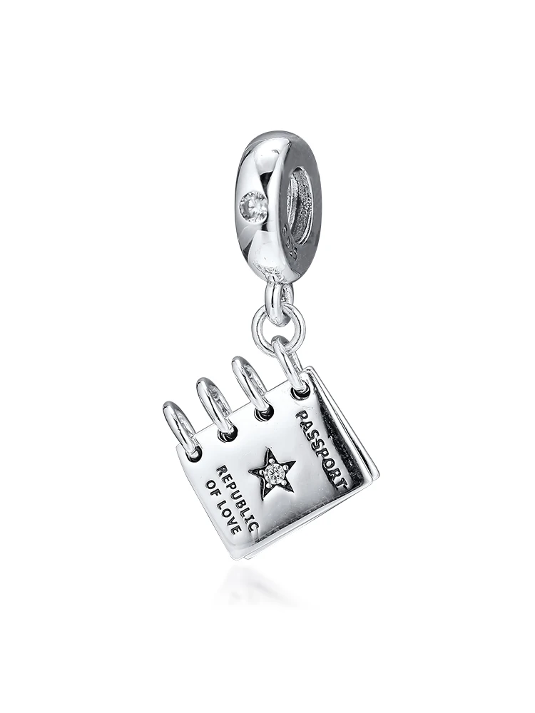 Женский браслет из серебра 925 пробы с подвеской-шармом | Украшения и аксессуары