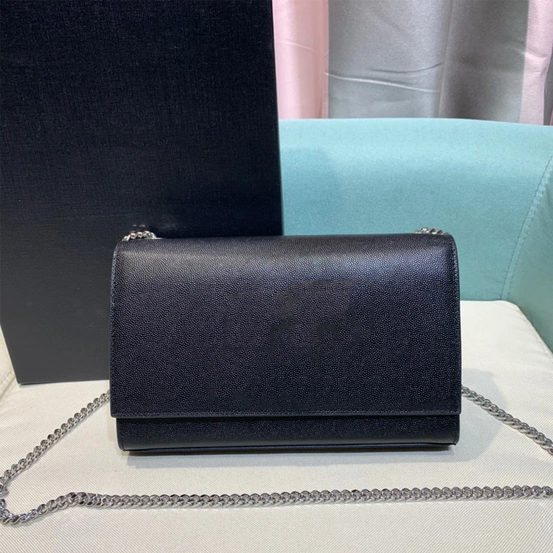 

2021 Women Messenger Bag Black Genuine Leather High-End Atmosphere Has Many Uses Single Shoulder Bag Elegant Female Handbag