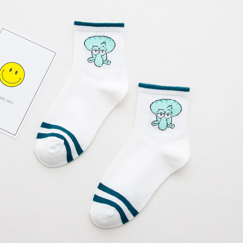 17 Мода, повседневные calcetines de alta calidad lindo elegante hermosa storieta Harajuku algodón damas - Цвет: 17
