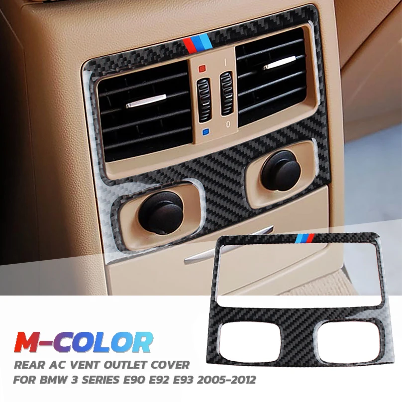 Задняя Крышка вентиляционного отверстия из углеродного волокна для BMW 3 серии E90