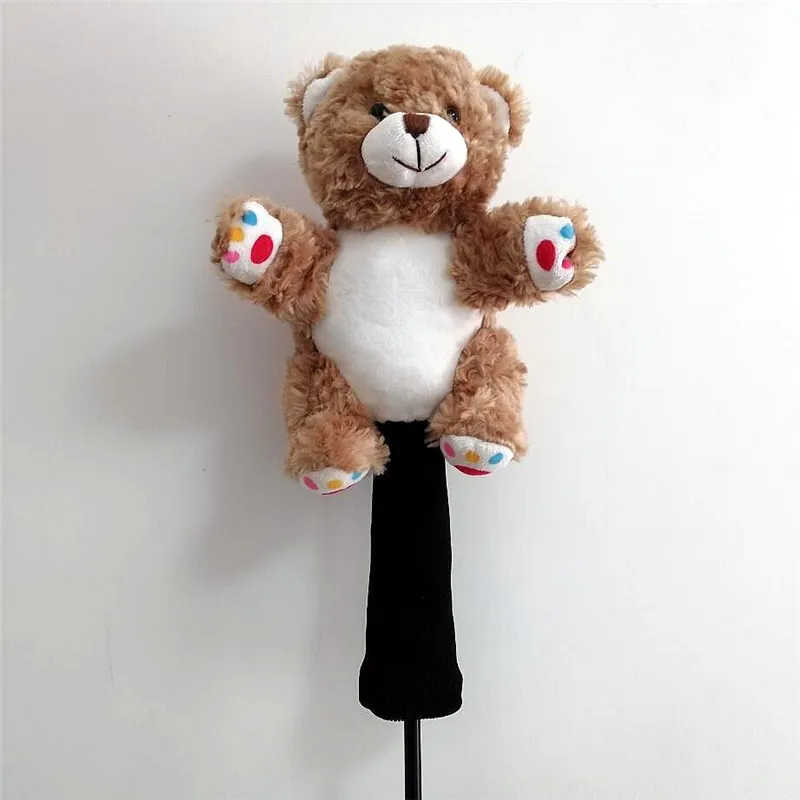 Милый чехол с изображением животных для игры в гольф спортивных клубов чехлы