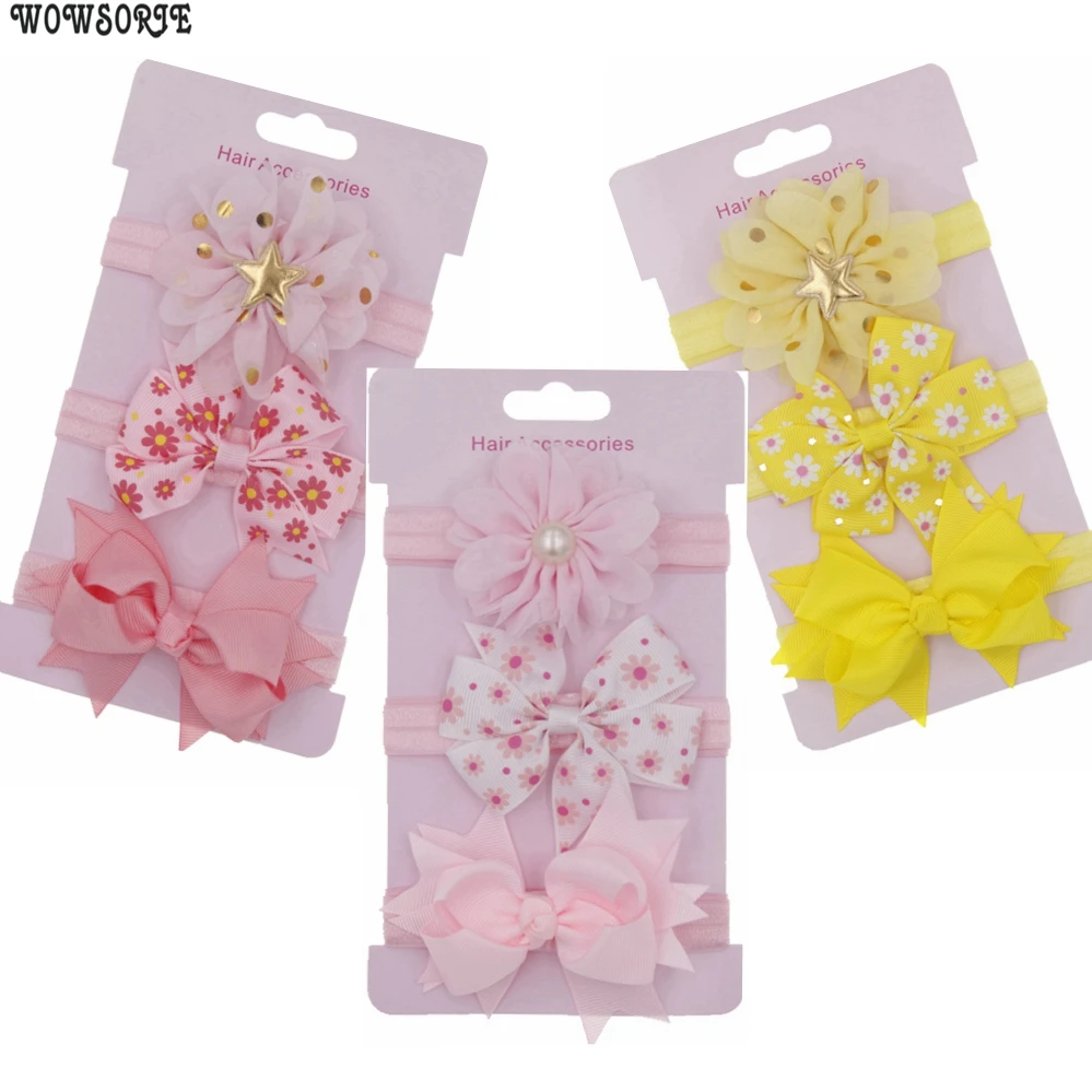 2019 модная Корейская повязка на голову с цветами для маленьких девочек эластичная