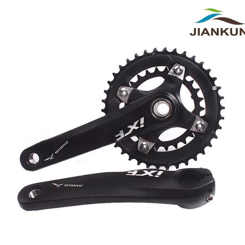 104BCD 26 T/38 T цепь MTB велосипед двойной 10 скоростей коленчатая цепь& Crank& BB для горных велосипедов - Цвет: Crank with Chainring