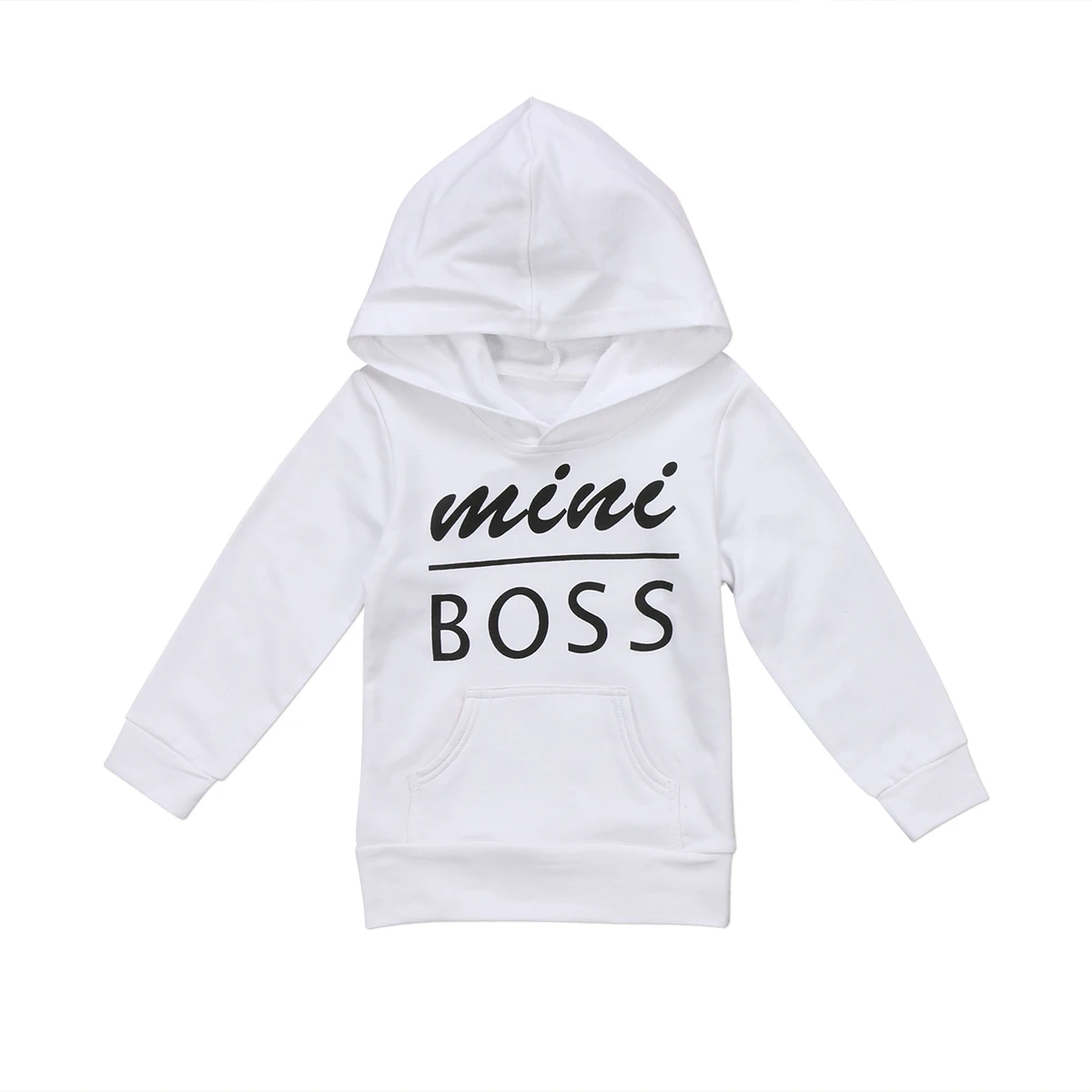 Детский свитшот с капюшоном и надписью Boss | Мать ребенок