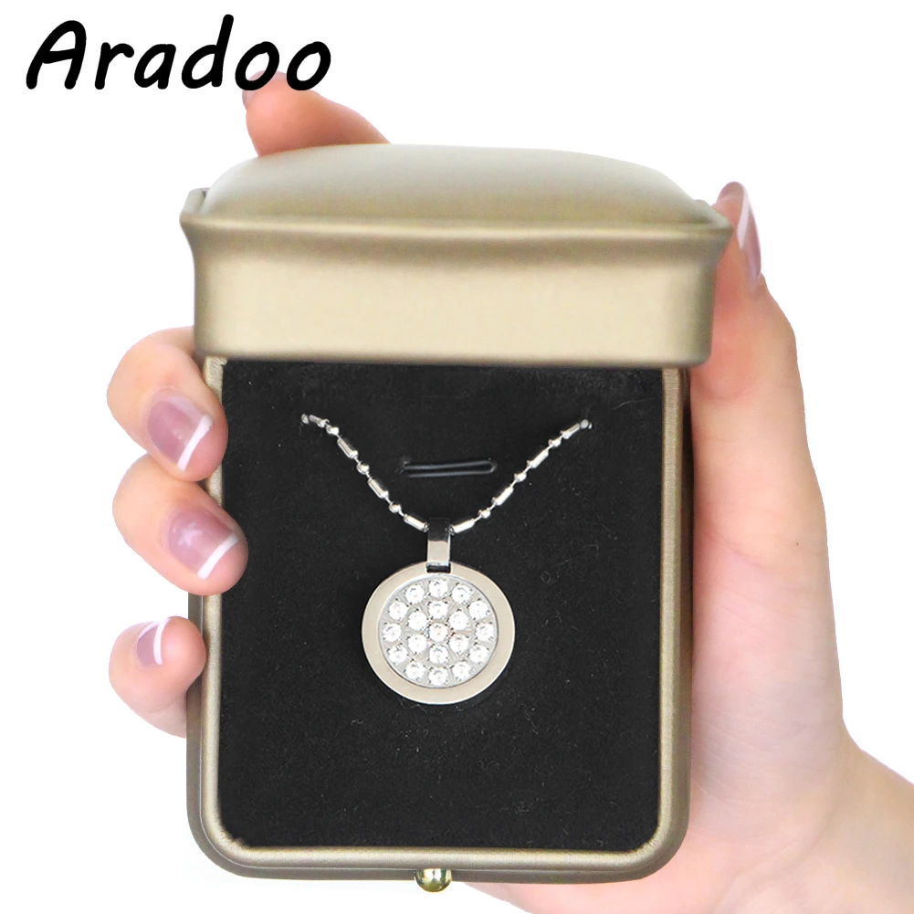 

ARADOO 2021 Fashion Popular New Style Healthy Energy Anti-Radiation Strengthen Immunity Stay Slim Pendant Necklace Holiday Gift