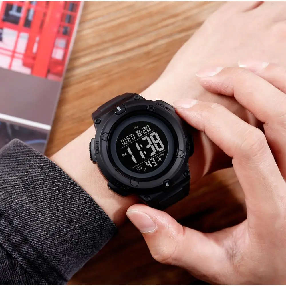 Часы наручные SKMEI мужские электронные водостойкие со светодиодный светильник