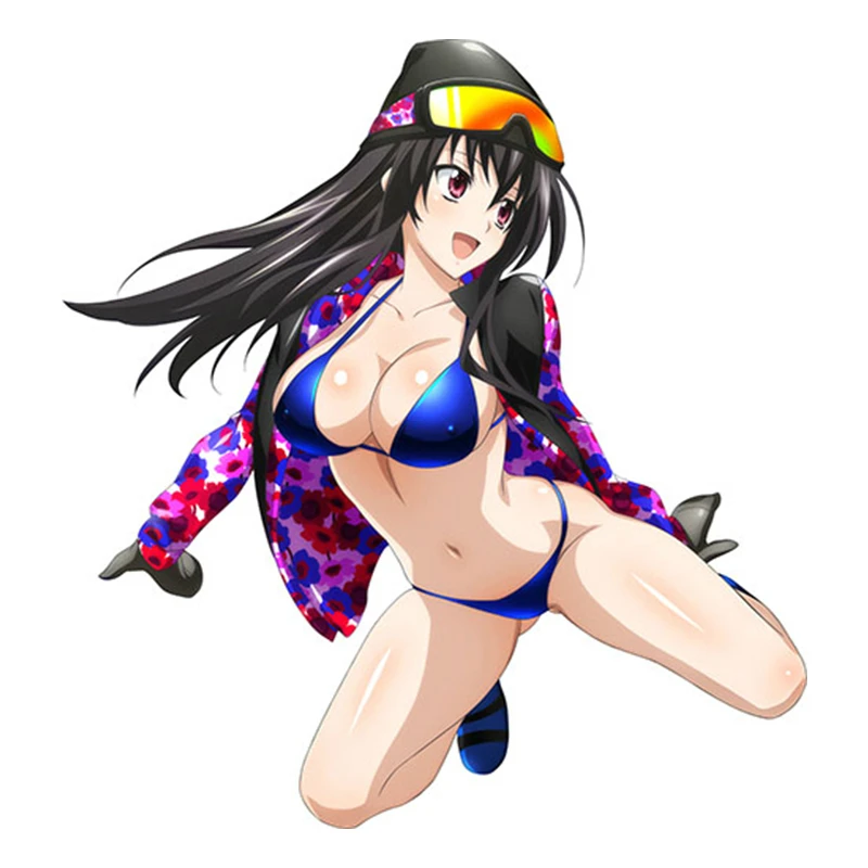 

Personality Sexy Girl Super High School Cartoon Kuroka Render Funny Anime Girl Car Sticker Motorcycle Decal Vinyl Waterproof PVC