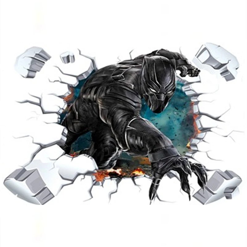 Постер Фильма Мститель супергерои Человек-паук 3d сломанные виниловые настенные