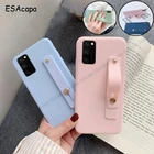 Мягкий противоударный чехол из ТПУ карамельных цветов для телефона Huawei Honor V30 Pro V20 V10, чехол-подставка с ремешком на запястье для Huawei Honor 9X