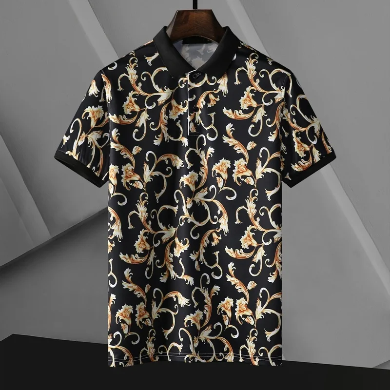 

selling Fashion Best Classic Men Polo Shirt Summer Short Sleeve Polos Shirt Mens Solid Shirt Cotton Shirt Plus Size M TO XXXL