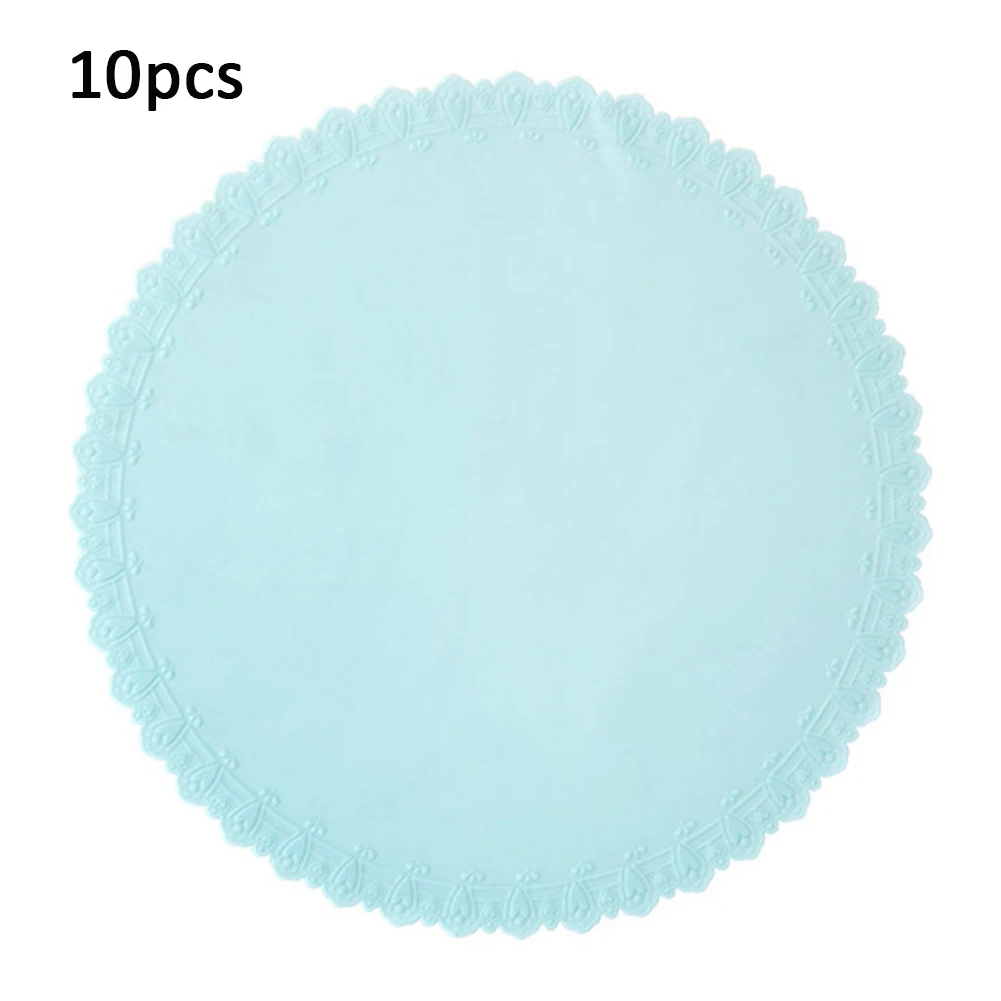 10pcs blue 10/1 шт. Еда крышка специальным чехлом для силиконовая для микроволновой печи крышка холодильник свежая пленка Многоразовые Герметичный Горячая тарелка, чашка крышка - Цвет: 10pcs blue