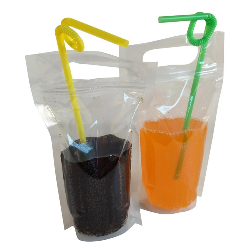 100 шт. 750 мл высокая прозрачность стоьте вверх носик упаковка для напитков