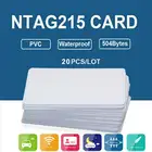 HOT-20Pcs NFC карт Белая пустая для NTAG215 ПВХ теги из непромокаемой ткани 504 байт наклейка со смарт-чипом