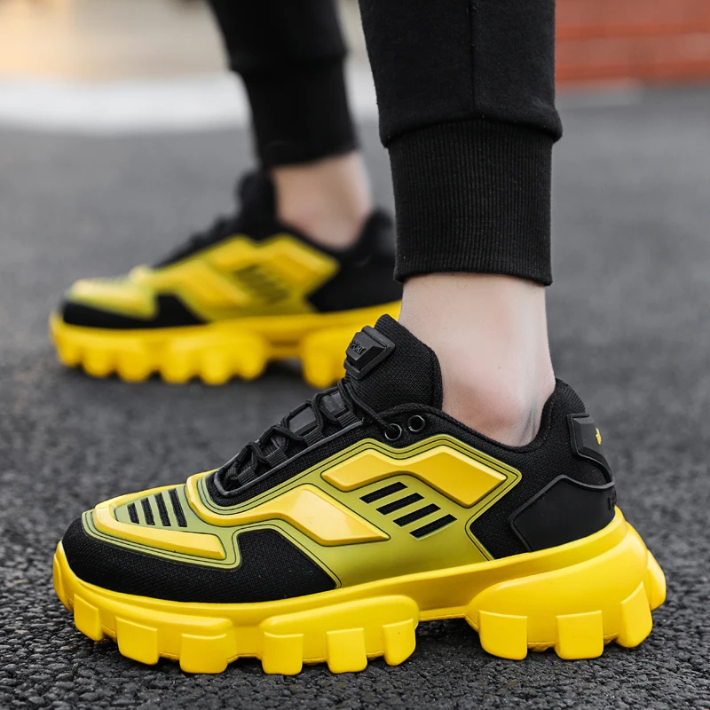 

Platform Casual Shoes Men Board Sneaker For Man Youth Tide Male Comfortable Fashion Hot Sale Stylish Big Size 45 46 High Quality