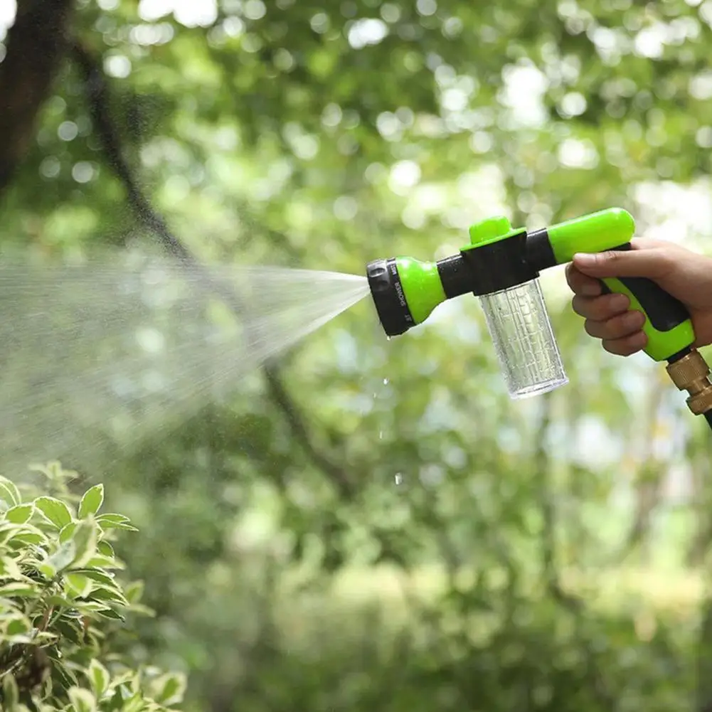 Car Washing Water Gun Multi-function 8 Patterns Portable Sprayer Cleaning Foam Washer Cleaner Soap Tool D1E5 | Дом и сад